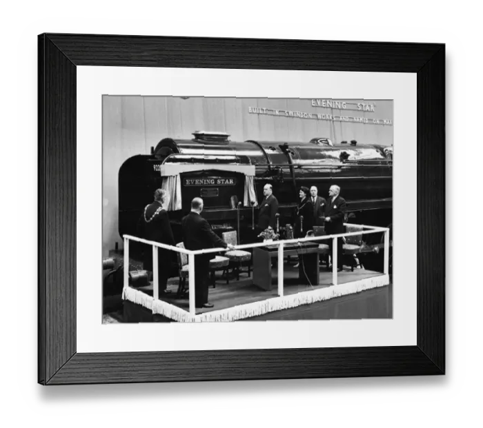 Framed Print : No 92220 Evening Star naming ceremony, 18th March 1960 Framed Print : No 92220 Evening Star naming ceremony, 18th March 1960