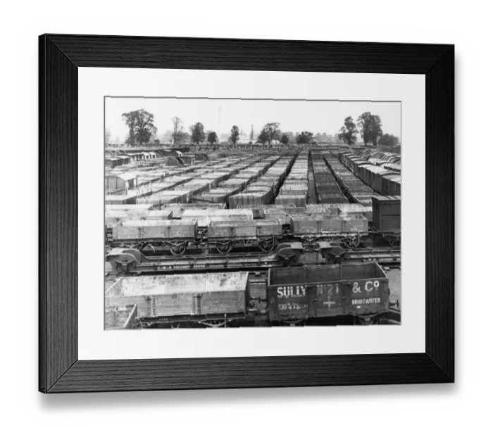 Framed Print : Swindon Works Broad Gauge Wagon Dump, 1892 Framed Print : Swindon Works Broad Gauge Wagon Dump, 1892