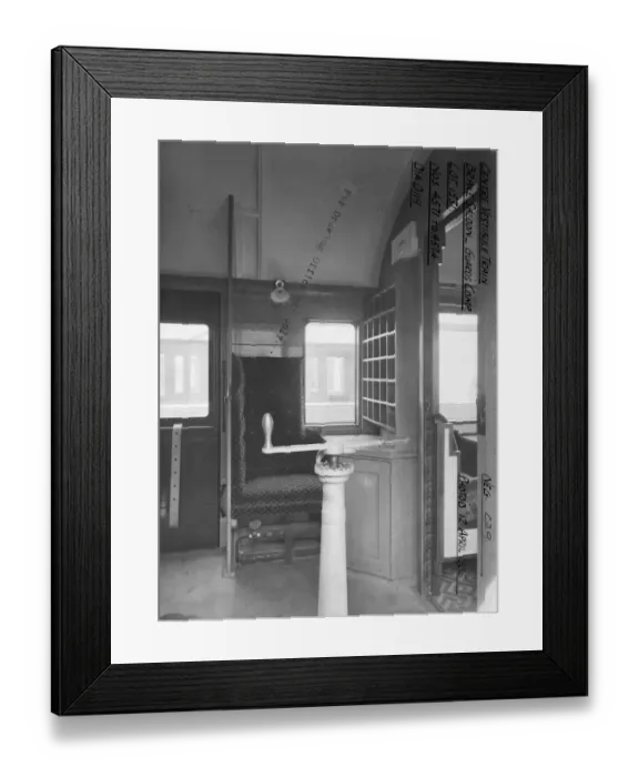 Framed Print : Excursion Stock - Brake Saloon Guards Compartment, 1935 Framed Print : Excursion Stock - Brake Saloon Guards Compartment, 1935