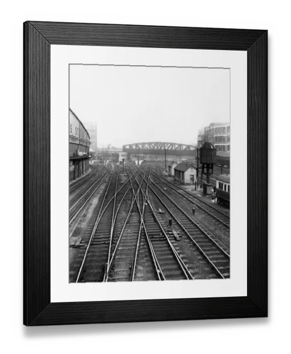 Framed Print : The approach to Paddington Station, c. 1940
