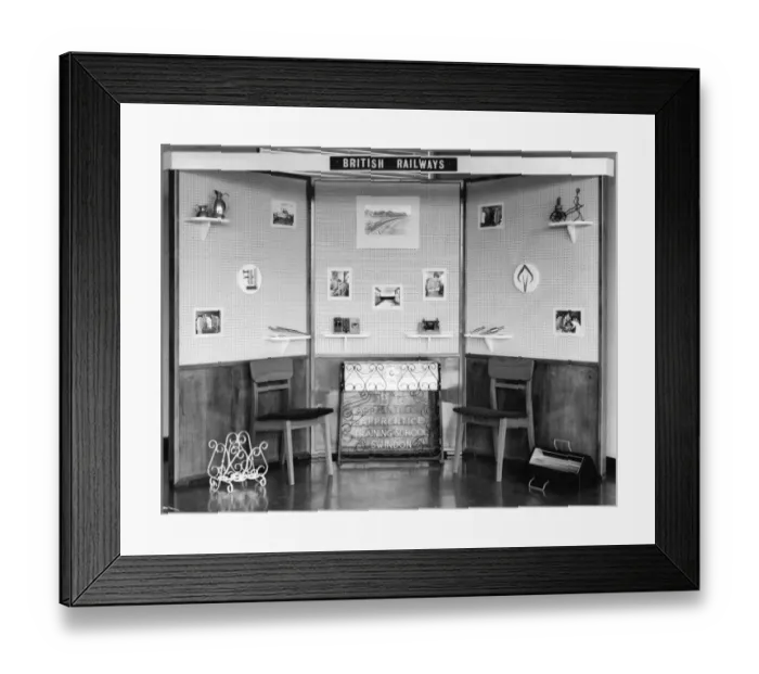 Framed Print : Apprentice Training School Display, c1964 Framed Print : Apprentice Training School Display, c1964