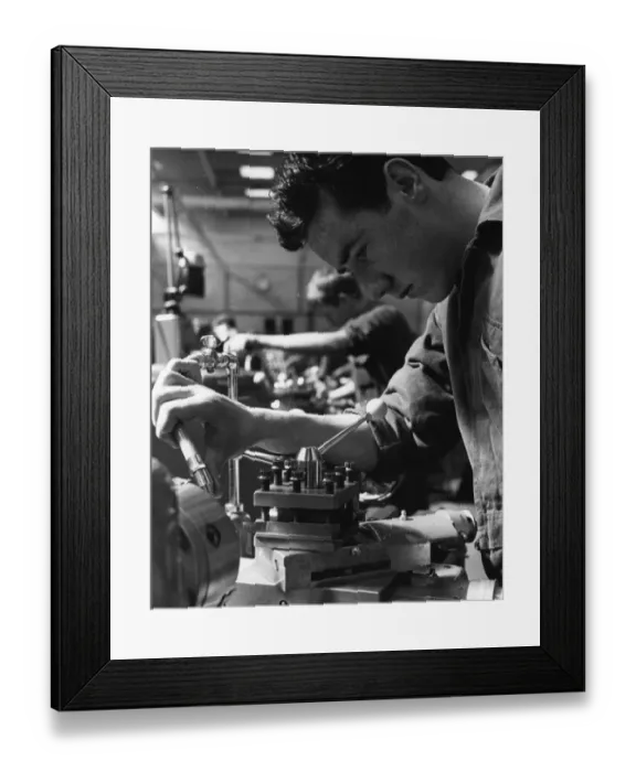 Framed Print : Apprentice Training School, Dean Street, Swindon, 1963 Framed Print : Apprentice Training School, Dean Street, Swindon, 1963