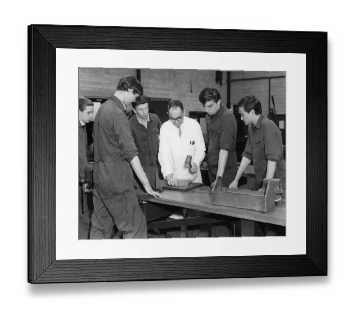 Framed Print : Apprentice Training School, Dean Street, Swindon, 1963 Framed Print : Apprentice Training School, Dean Street, Swindon, 1963