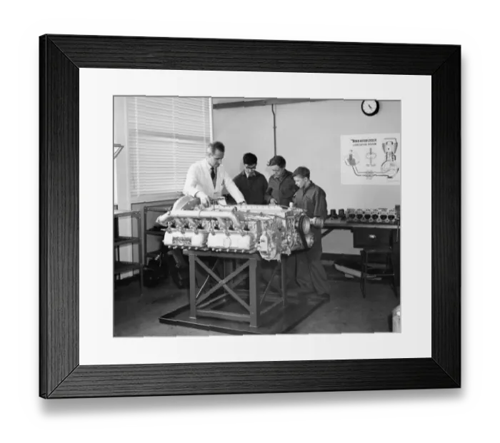 Framed Print : Apprentice Training School, Dean Street, Swindon, 1963