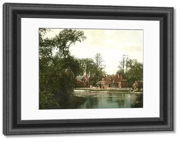 The River Thames at Whitchurch, near Pangbourne, c1890