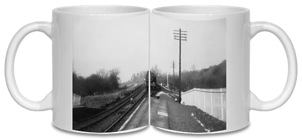 Midgham Station, looking west, 16th April 1956