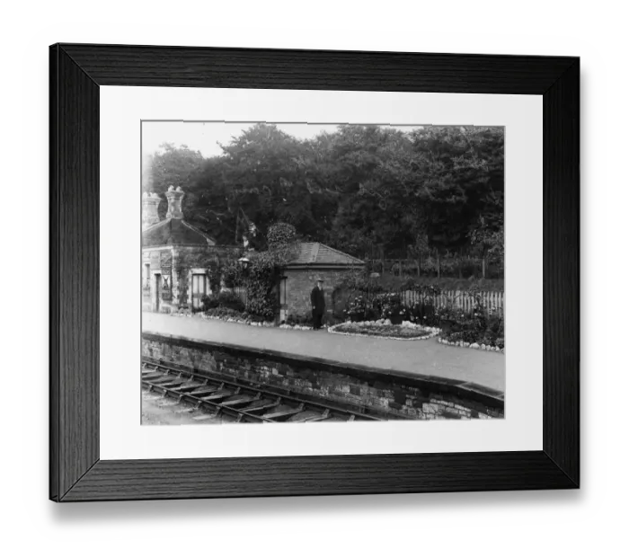 Framed Print : Brislington Station Garden, 1906 Framed Print : Brislington Station Garden, 1906