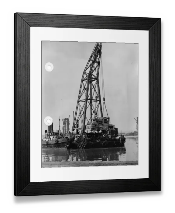 Framed Print : Newport Docks, c1940s
