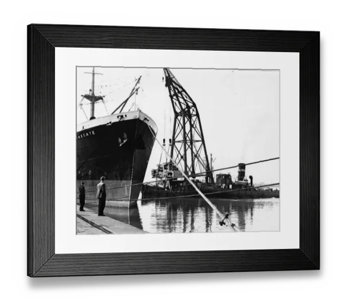Framed Print : Newport Docks, c1940s Framed Print : Newport Docks, c1940s