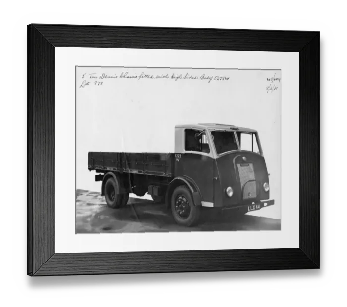 Framed Print : 5 Ton Dennis Lorry, 1951 Framed Print : 5 Ton Dennis Lorry, 1951