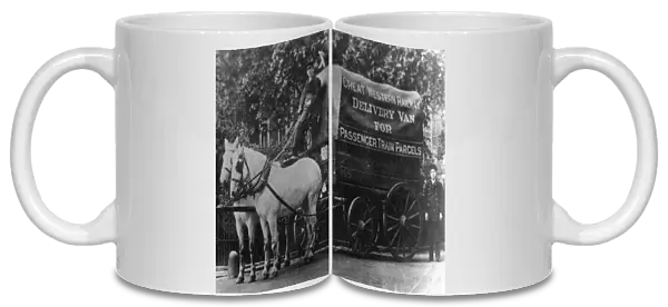 Great Western Railway Horse Drawn Delivery Van, c1910
