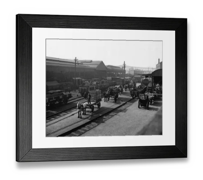 Framed Print : Cardiff Newtown Goods Yard, 1924