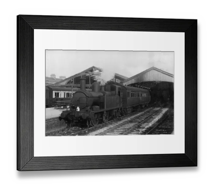 Framed Print : Autotrain departing from Weymouth Station, Dorset, 1947