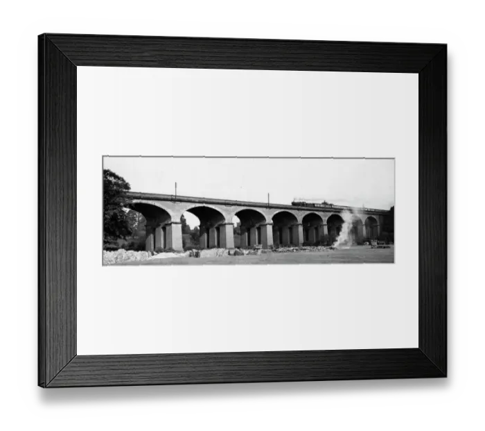 Framed Print : Wharncliffe Viaduct, c1920s Framed Print : Wharncliffe Viaduct, c1920s