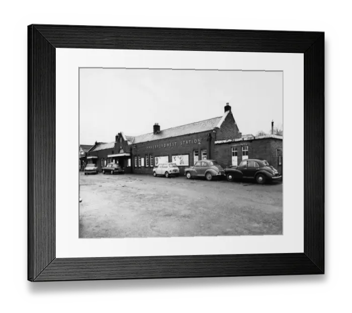 Framed Print : Haverfordwest Station, Pembrokeshire, 1966 Framed Print : Haverfordwest Station, Pembrokeshire, 1966
