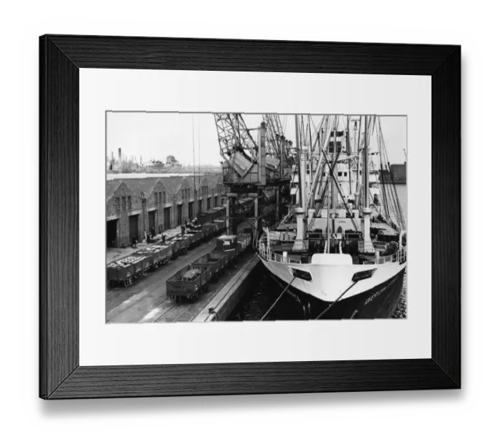 Framed Print : GWR Docks Cardiff - Queen Alexandra Dock, 1960 Framed Print : GWR Docks Cardiff - Queen Alexandra Dock, 1960