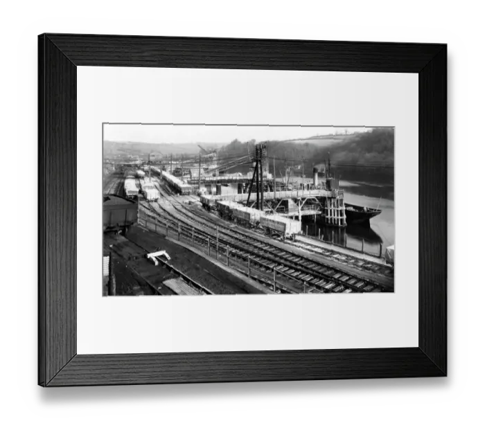 Framed Print : GWR Docks Fowey, c1920s