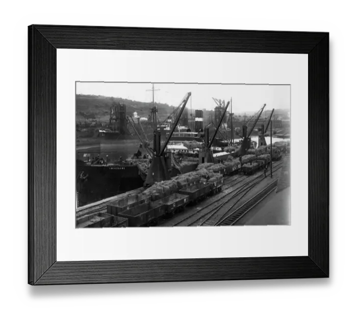 Framed Print : GWR Docks Penarth, c1920s Framed Print : GWR Docks Penarth, c1920s