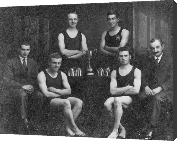 Swindon Works, No 4 Shop Swimming Team Champions, 1929