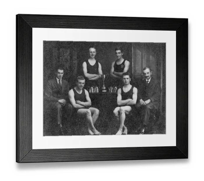 Framed Print : Swindon Works, No 4 Shop Swimming Team Champions, 1929 Framed Print : Swindon Works, No 4 Shop Swimming Team Champions, 1929