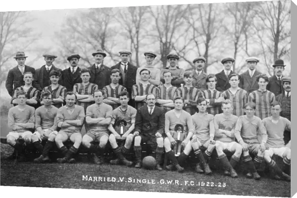 GWR Married & Single Football Teams, 1922-1923