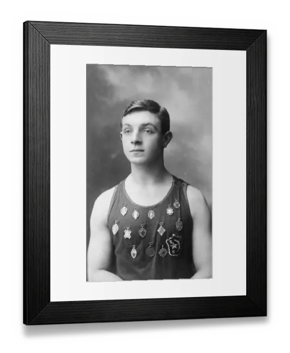 Framed Print : Thomas Lewis, member of the Swindon Amateur Swimming Club Framed Print : Thomas Lewis, member of the Swindon Amateur Swimming Club