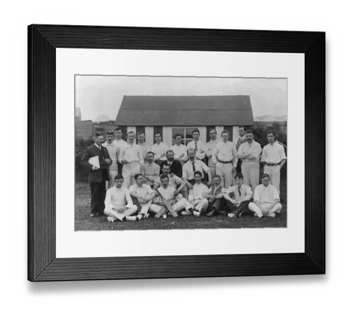Framed Print : Swindon Works, Drawing Office Cricket Team, c. 1906