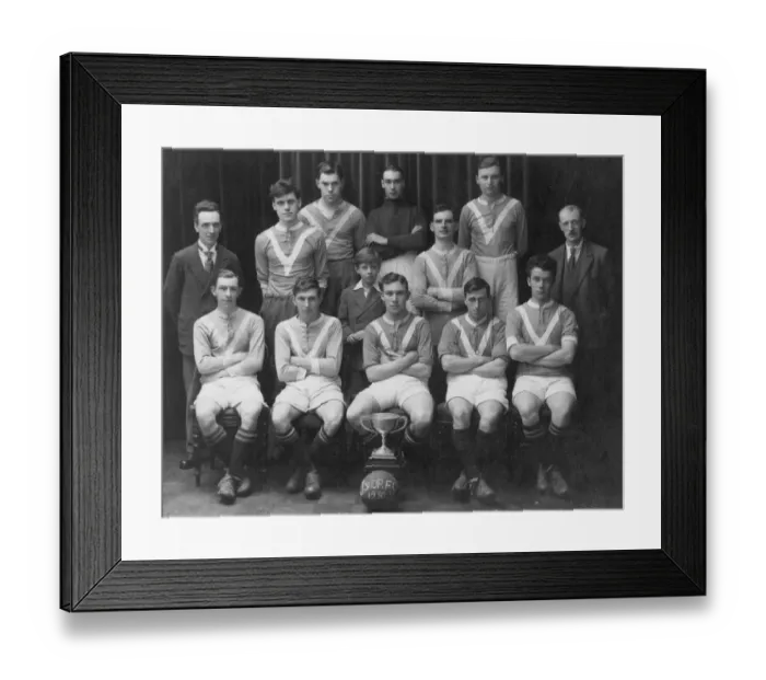 Framed Print : Swindon Works, J Shop (Iron Foundry) Football Club, 1930-1931 Framed Print : Swindon Works, J Shop (Iron Foundry) Football Club, 1930-1931