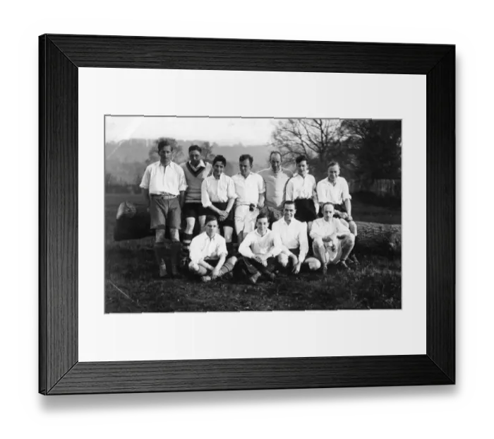 Framed Print : Swindon Works, Rolling Stock Football Team, 1929