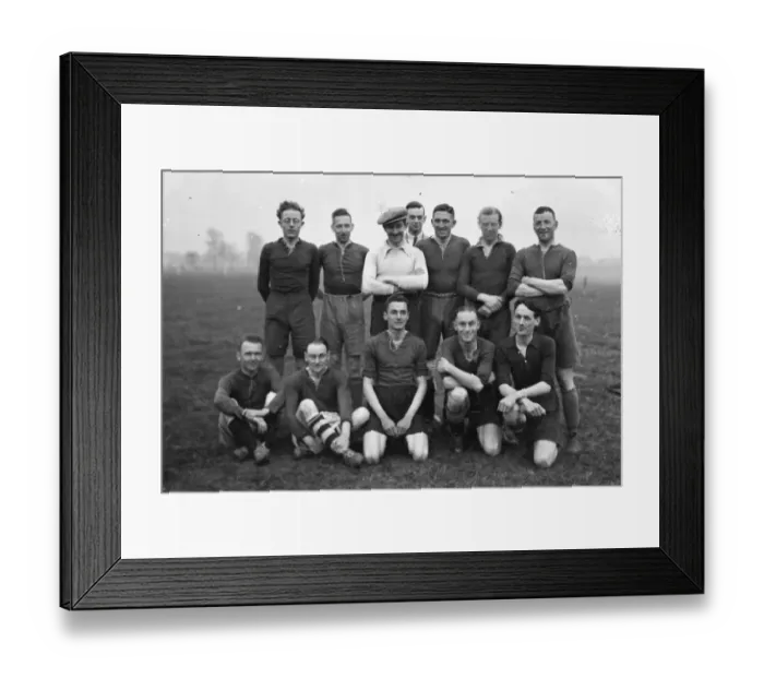 Framed Print : Swindon Works, General Football Team, 1938 Framed Print : Swindon Works, General Football Team, 1938