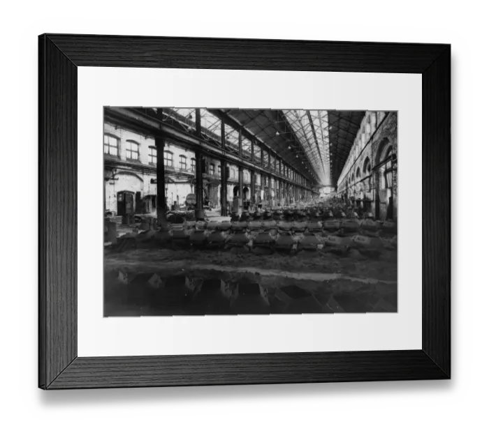 Framed Print : J Shop - Iron Foundry - Chair Moulds Framed Print : J Shop - Iron Foundry - Chair Moulds