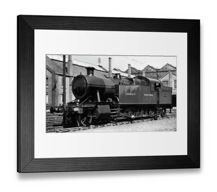 Framed Print : 2-8-2 Tank Locomotive, No. 7200 Framed Print : 2-8-2 Tank Locomotive, No. 7200