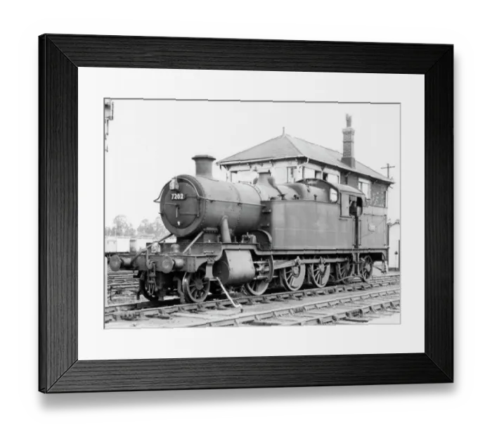Framed Print : 2-8-2 Tank Locomotive No. 7202 Framed Print : 2-8-2 Tank Locomotive No. 7202