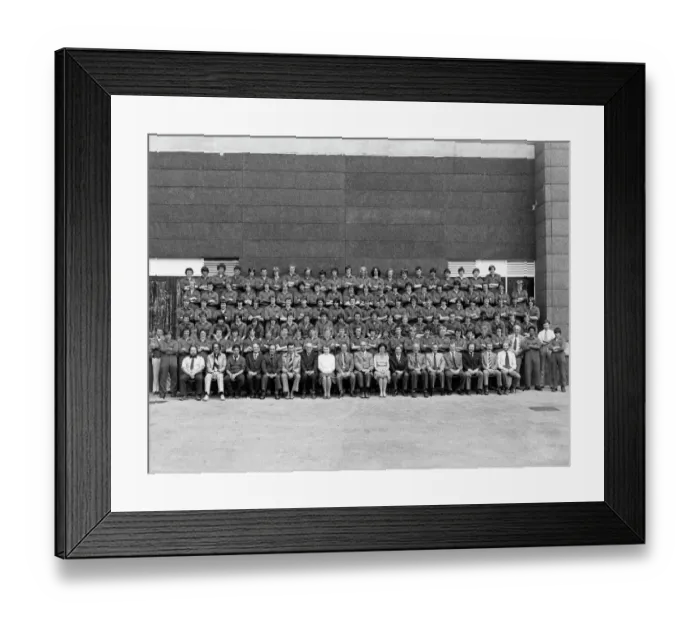 Framed Print : Apprentice Training School - 1979 intake