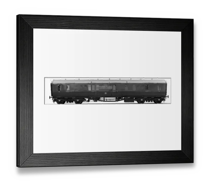 Framed Print : Passenger Brake Van, No. 166 Framed Print : Passenger Brake Van, No. 166