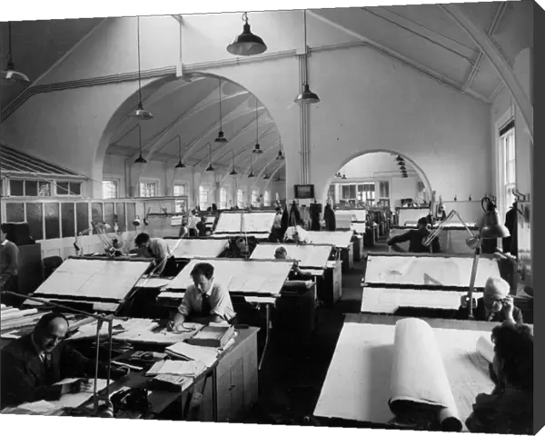 Swindon Works Drawing Office, c. 1959