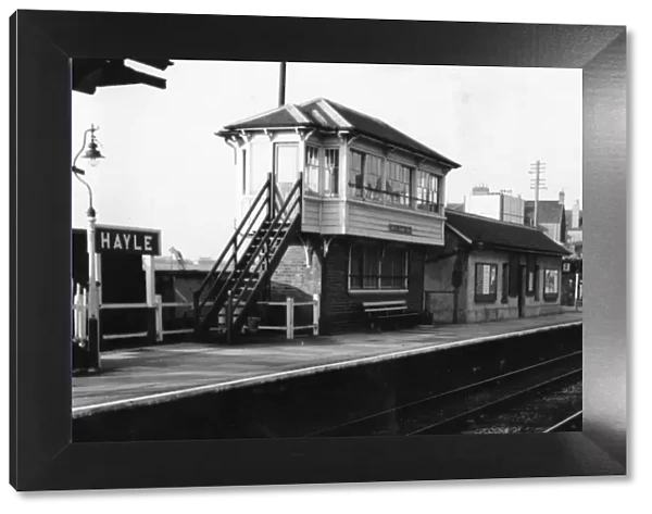 Hayle Station and Signal Box, c1950s