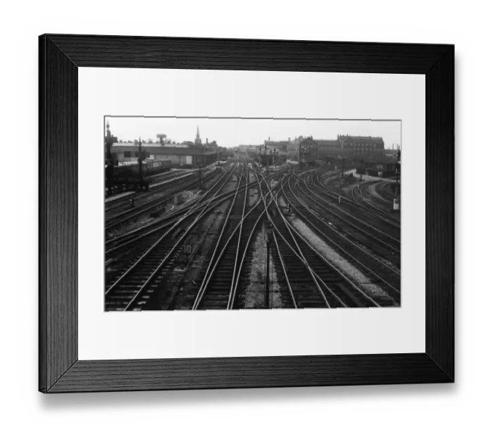 Framed Print : Looking West from Swindon Junction Station, 1950