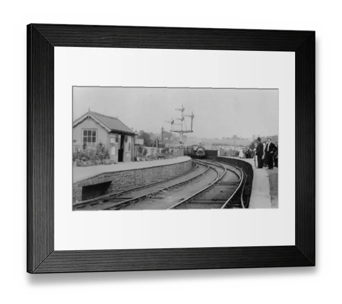 Framed Print : Bassaleg Station, Wales, c1900 Framed Print : Bassaleg Station, Wales, c1900