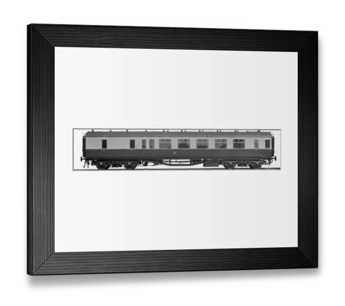 Framed Print : Open Brake Third Carriage, No. 651 Framed Print : Open Brake Third Carriage, No. 651