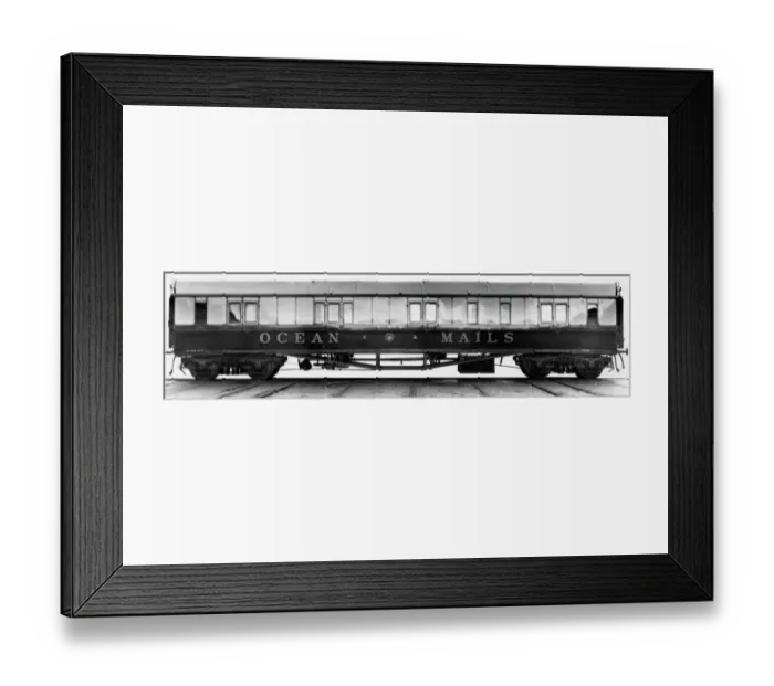Framed Print : Passenger Brake, Ocean Mails Van, No. 1174