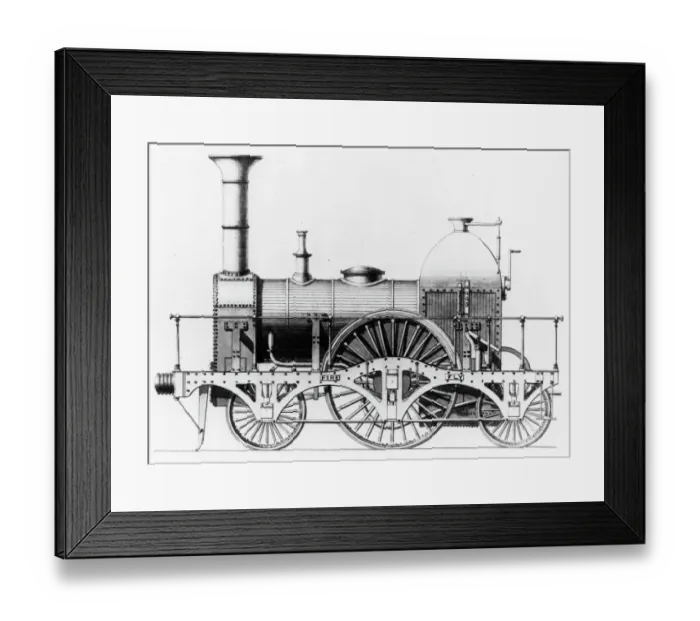 Framed Print : Broad Gauge locomotive, Fire Fly