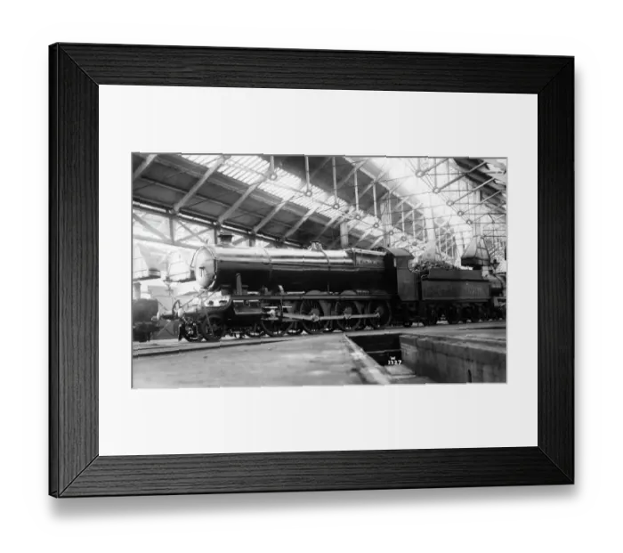 Framed Print : 47xx class locomotive, No. 4702, seen here at an engine shed, possibly Old Oak Common Framed Print : 47xx class locomotive, No. 4702, seen here at an engine shed, possibly Old Oak Common