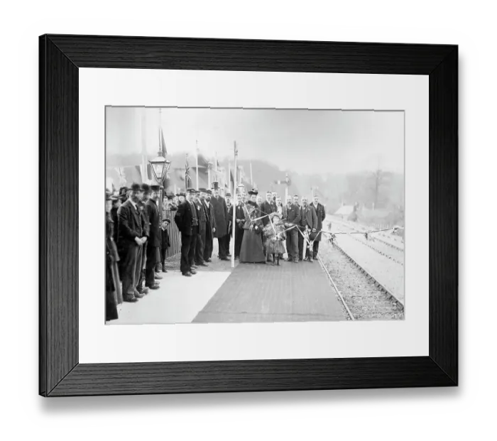 Framed Print : Opening ceremony of the Plymouth to Yealmpton Line, January 1898