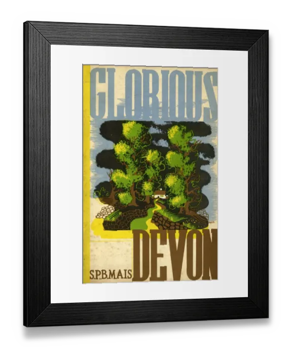 Framed Print : GWR Publicity Guide - Glorious Devon, 1934 Framed Print : GWR Publicity Guide - Glorious Devon, 1934