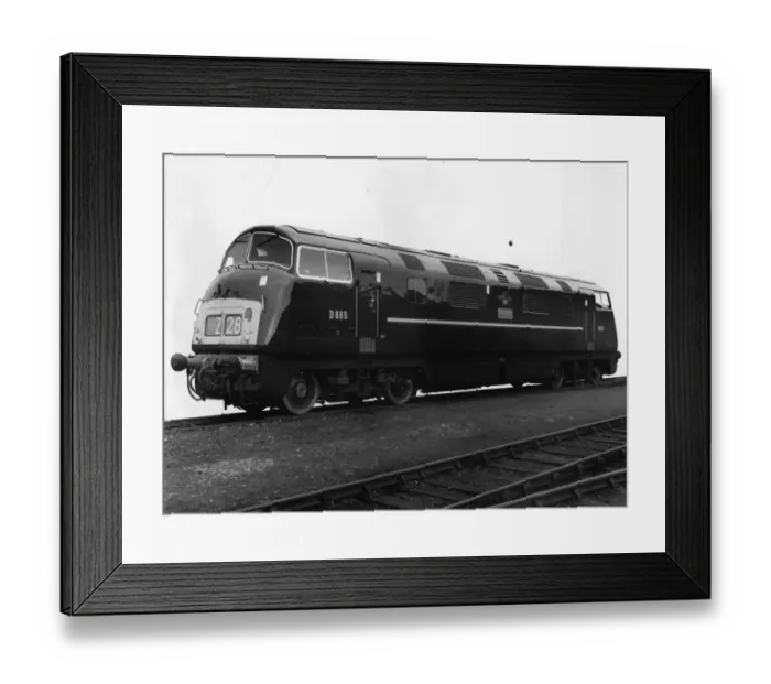 Framed Print : D865 Diesel Warship Class Locomotive, Zealous