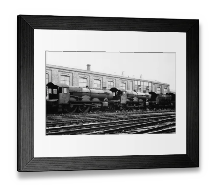 Framed Print : Locomotives awaiting to be scrapped at Swindon Works, 1962