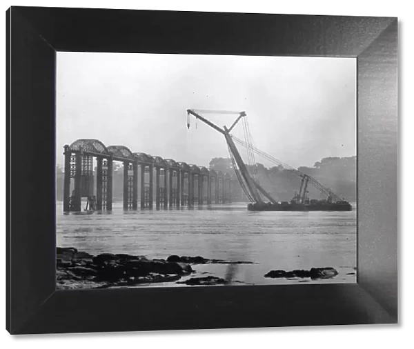 Dismantling of the Severn Railway bridge, 1967