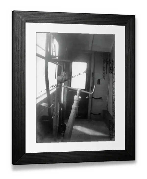 Framed Print : Auto Trailer, Brake Third, carriage No. 1668 - Drivers Compartment Framed Print : Auto Trailer, Brake Third, carriage No. 1668 - Drivers Compartment
