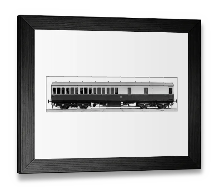 Framed Print : Auto Trailer, Brake Third, carriage No. 1668 Framed Print : Auto Trailer, Brake Third, carriage No. 1668